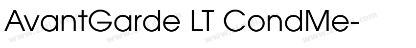 AvantGarde LT CondMe字体转换